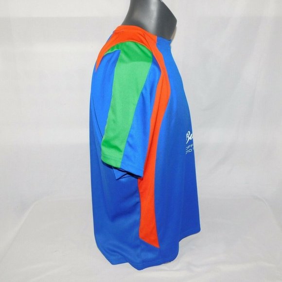 Budweiser Beer FIFA 2010 World Cup Italy Blue  Orange Green T Shirt - Picture 8 of 9
